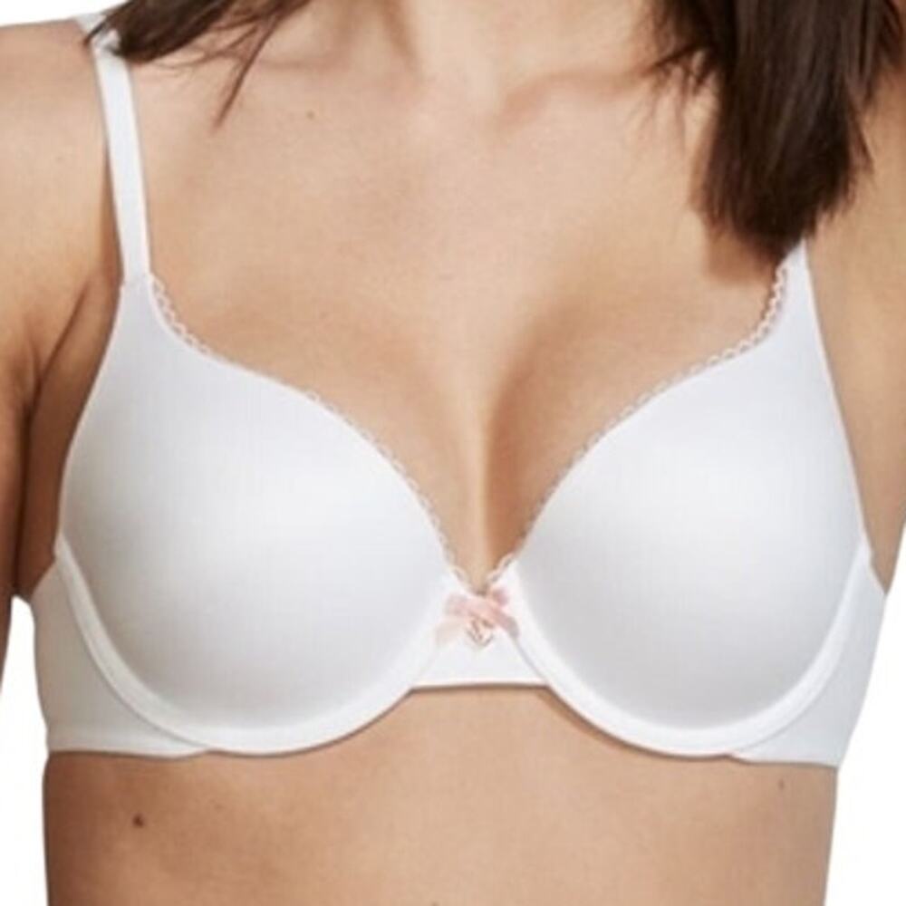 Victoria's Secret Smooth Push-Up Perfect Shape Bra Underwire Comfort White 34D